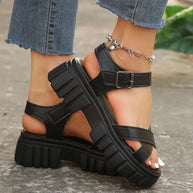 WW | Einfarbige Freizeitsandalen