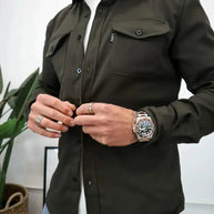WW | Premium-Jacke mit Knopfverschluss für Herren | Stylische und bequeme Jacke