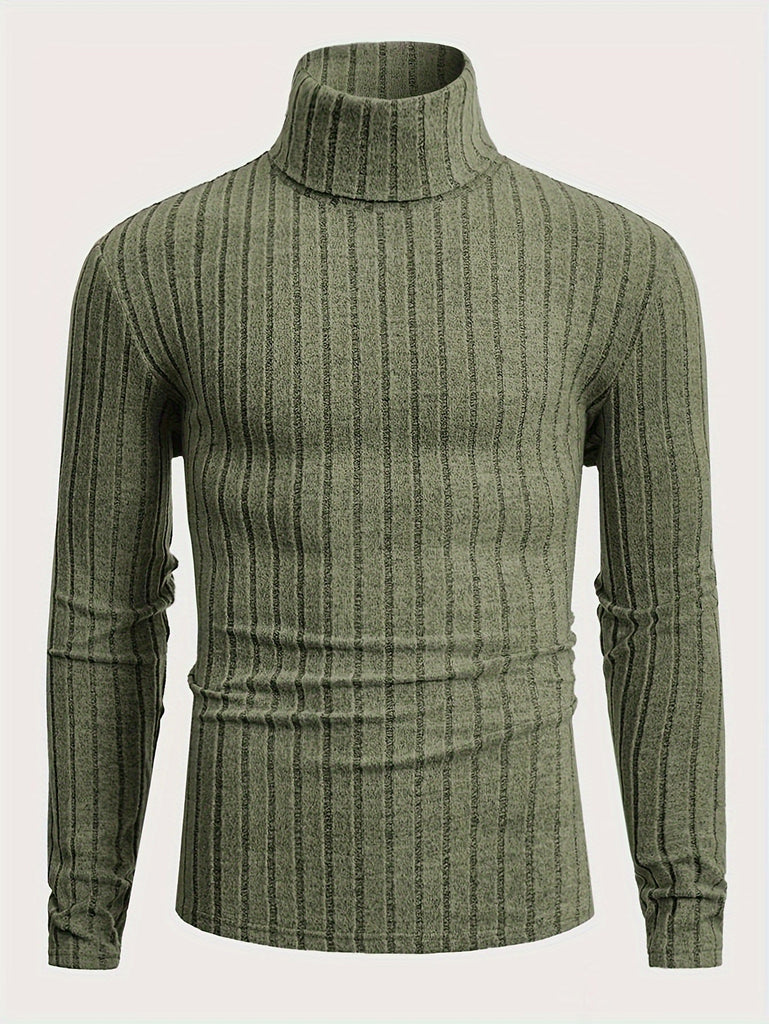 WW | Gestreifte Strickpullover Mit Kragen Für Herren
