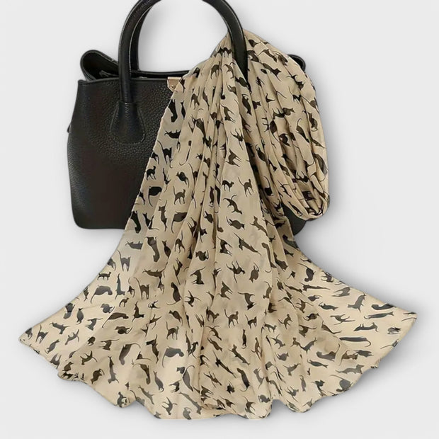 WW | Leoparden Chiffon Schal
