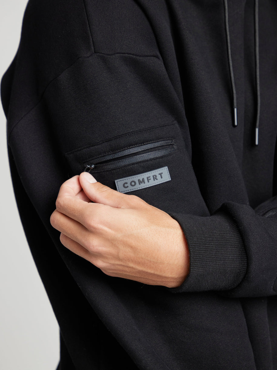 WW | Reise Kapuzenpullover mit Flugzeugmodus-Grafik