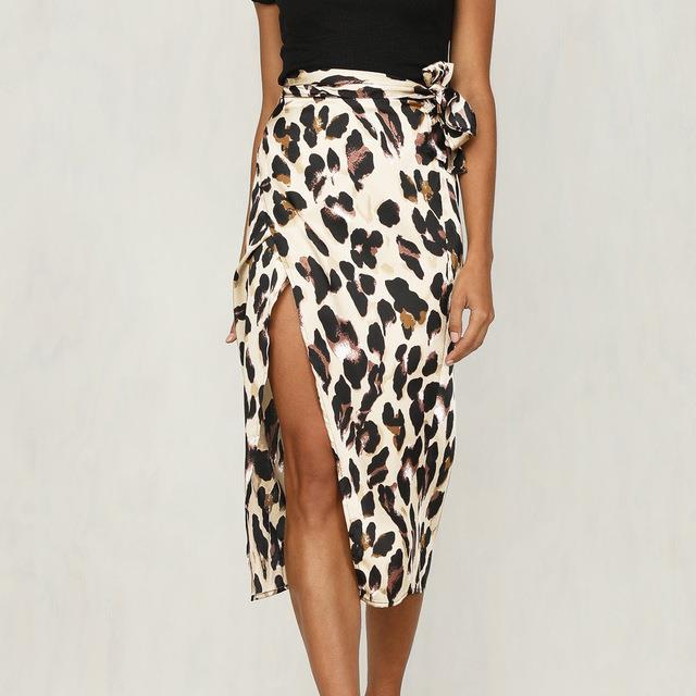 WW | Eleganter Rock mit Leopardenmuster