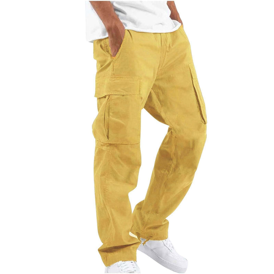 WW | Bequeme Herren Arbeitsbekleidungs Hose Mit Verstellbarem Bund Und Vielen Taschen