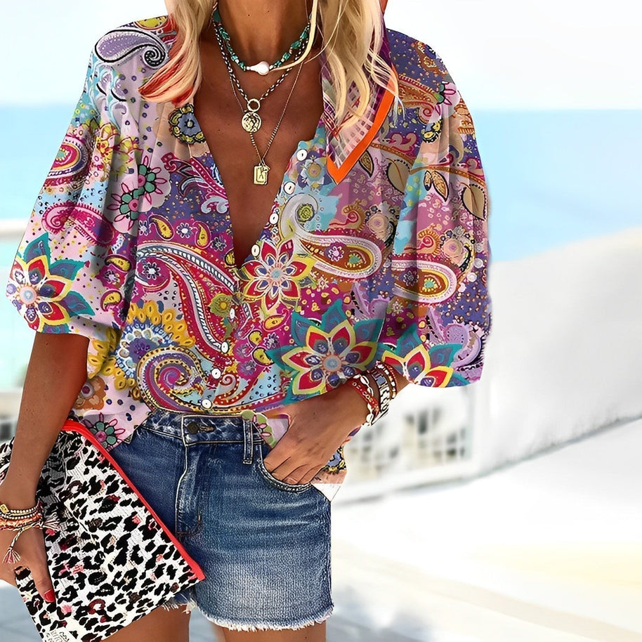WW | T-Shirt mit Mandala-Druck