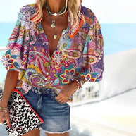 WW | T-Shirt mit Mandala-Druck