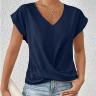 WW Damen-T-Shirt – Unregelmäßiger Schnitt