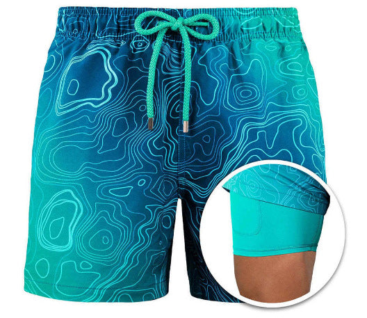 W&W Mode | Doppellagige Strandshorts Für Herren