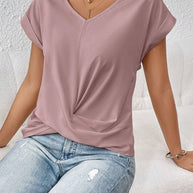 WW Damen-T-Shirt – Unregelmäßiger Schnitt