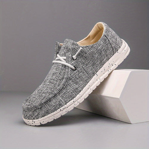 WW | Legere Herren Loafer Mit Einfarbigem Design Und Runder Schuhspitze