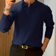 WW - Lässiges Langarm Poloshirt