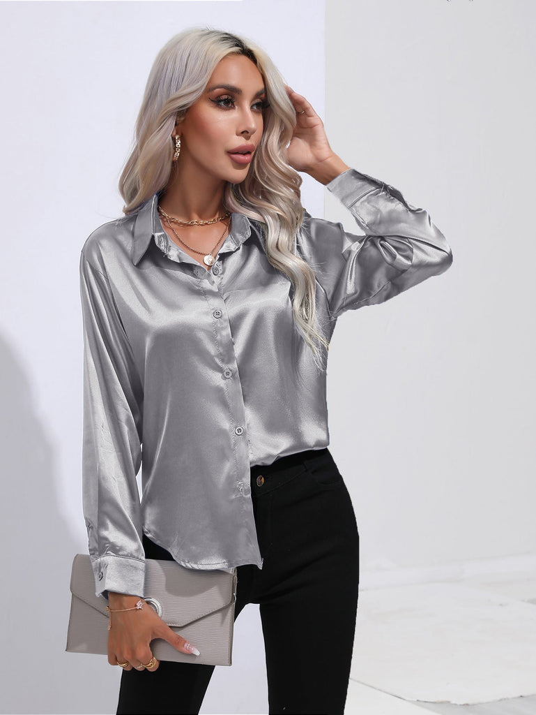 WW | Satin Hemd Für Damen