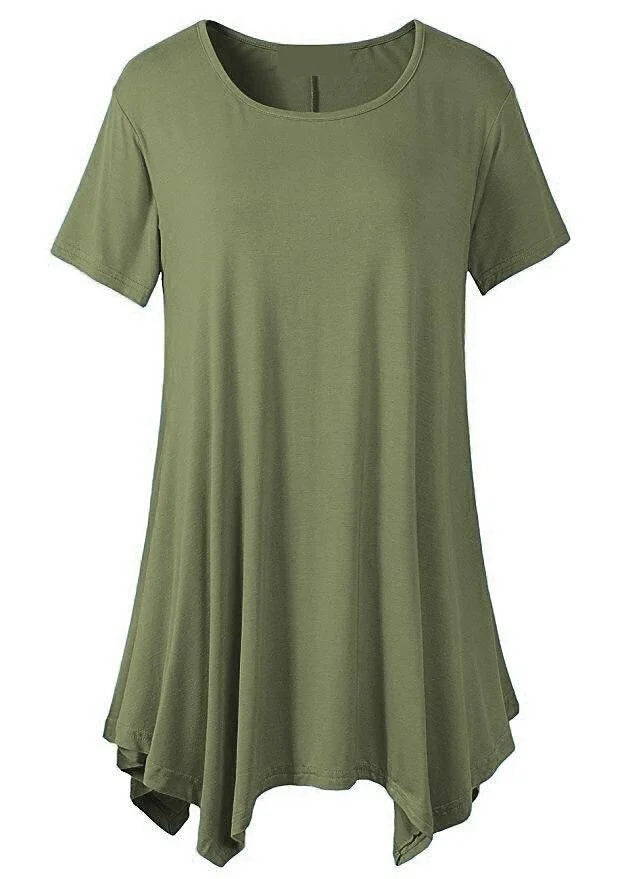 W&W Mode | Sommerliches Loose Fit T-shirt Mit Kurzen Ärmeln