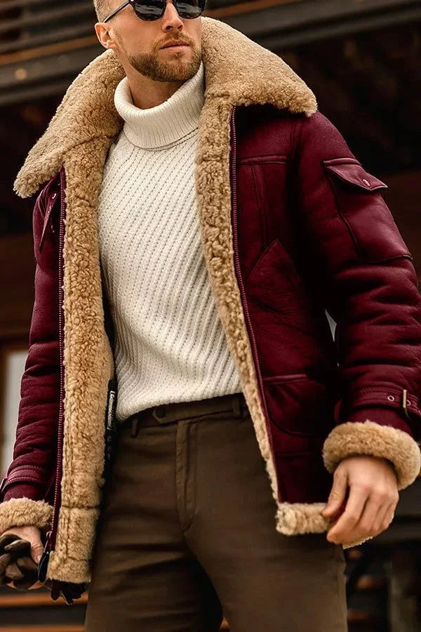 W&W Mode | Coole Bunte Vegane Lederjacke für Herren