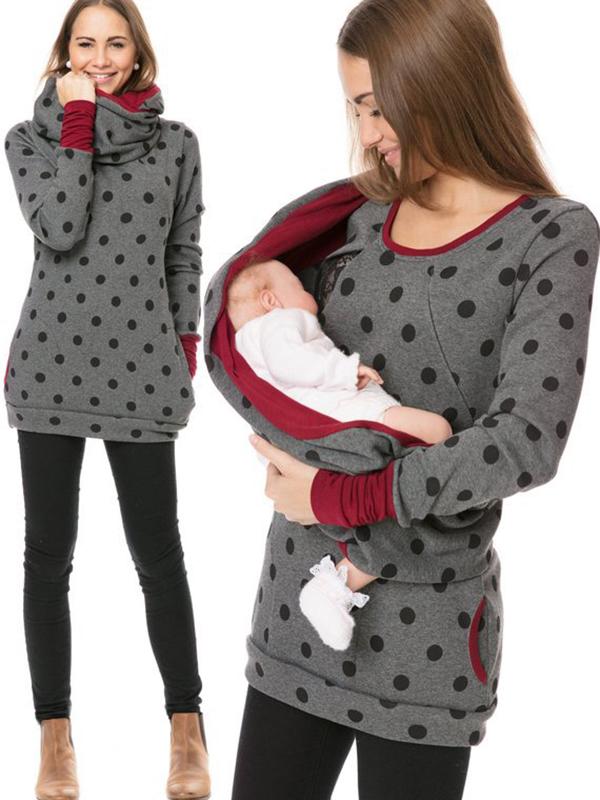 W&W Mode | Schwangerschafts-Chaps, Krankenschwester-Sweatshirts, Blumendruck, Taschen, Reißverschluss, Stillkleidung