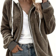 WW | Oversized Teddyjacke für Damen | Warme und stilvolle Winterjacke