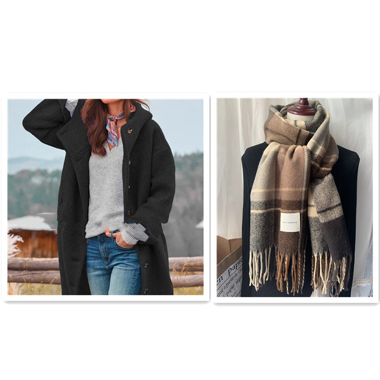 W&W Mode | eleganter einfarbiger mantel