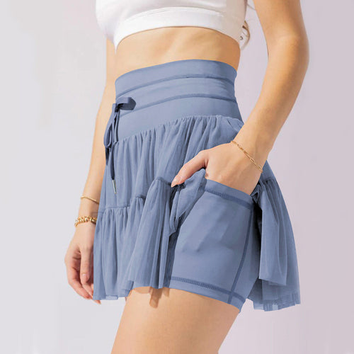 WW | Hohe Taille Minirock Mit Sicherheitsshorts