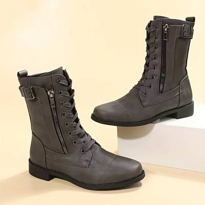 W&W Mode - Stiefelette mit Reißverschluss und Spitze