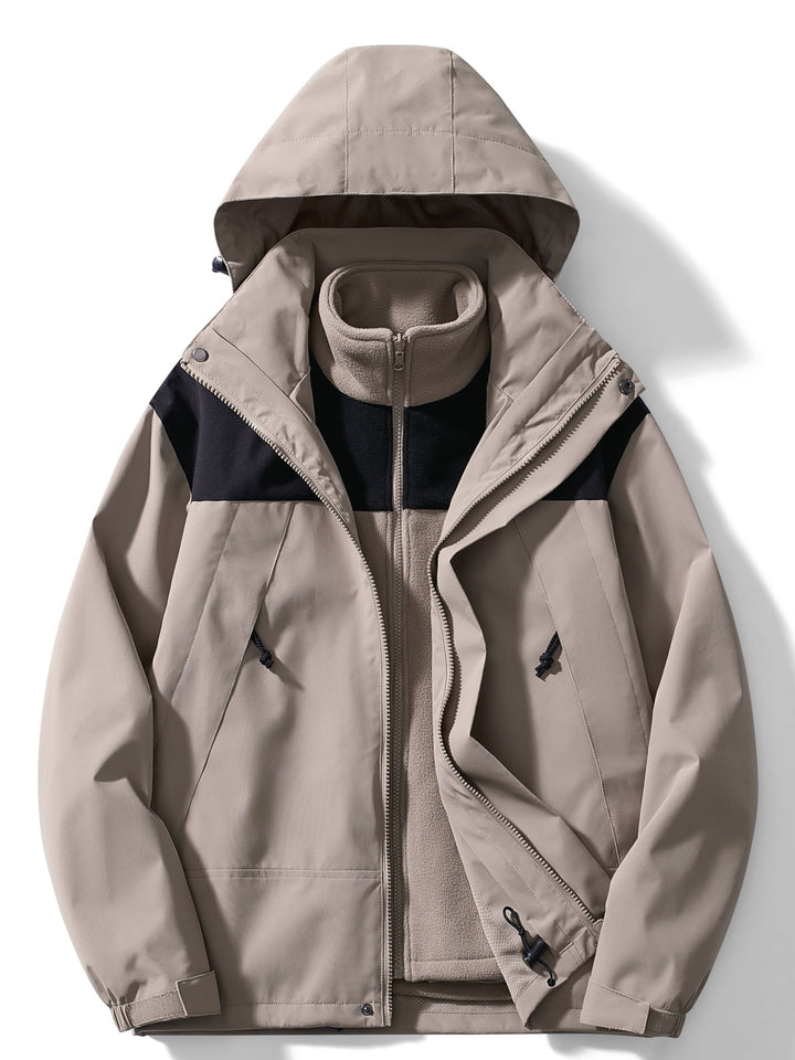 W&W Mode | 3-In-1 Fleece-Winterjacke Mit Kapuze Für Damen