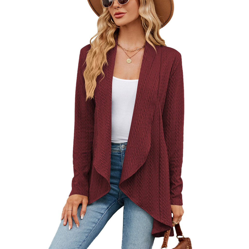 WW | Langärmelige Jacke für Damen In Uni-Farbe