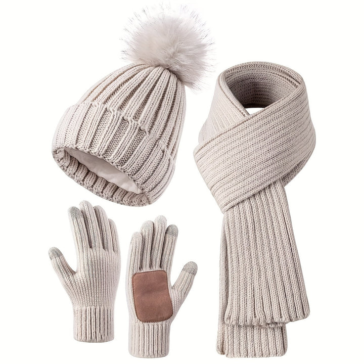 W&W Mode | Lässiger Winter Stilvolles 3-teiliges Set für Frauen
