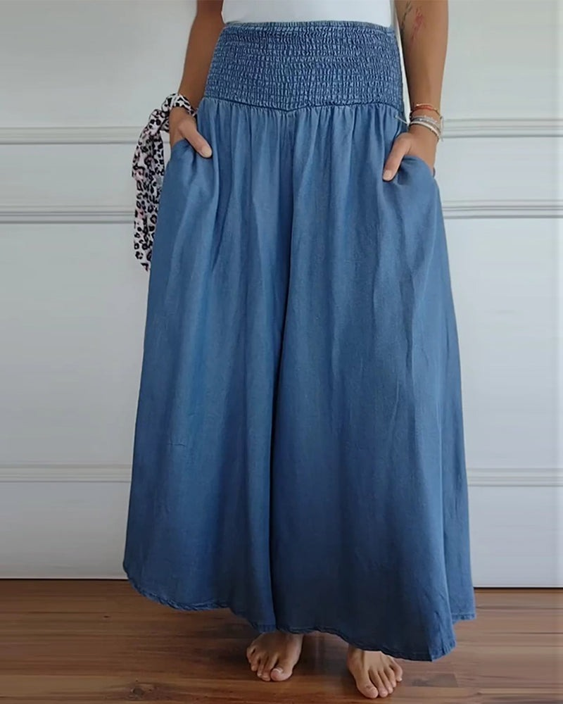 WW | Hoch-Taillierte Hose für Frauen Baggy
