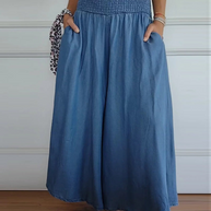 WW | Hoch-Taillierte Hose für Frauen Baggy