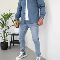 WW | Premium-Jacke mit Knopfverschluss für Herren | Stylische und bequeme Jacke
