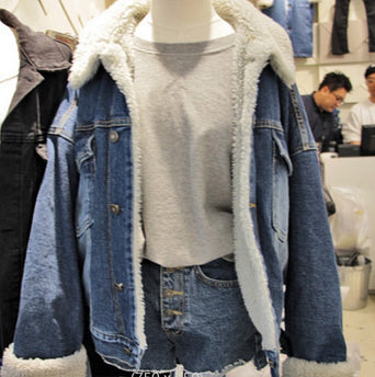 W&W Mode | Dicker Denim, Gefüttert Mit Fleece Für Frauen