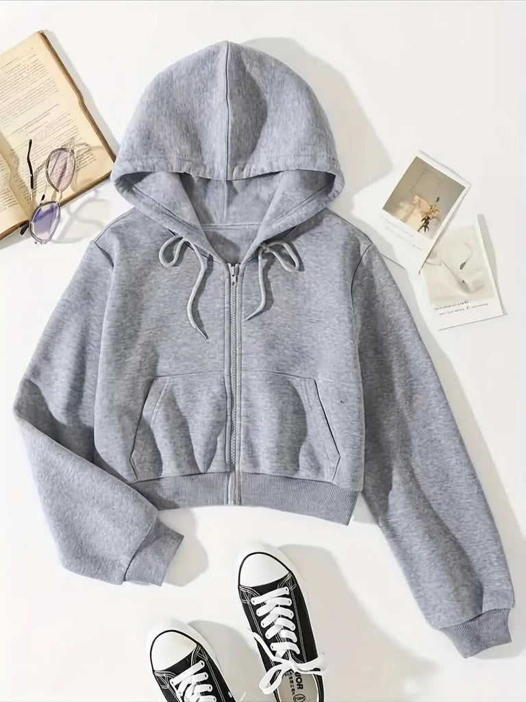 Wolff | Cropped Hoodie Jacke für Frauen