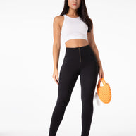 WW | Stramme Schwarze Leggings mit Hohem Bund