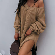 WW - Übergroßes Strickkleid