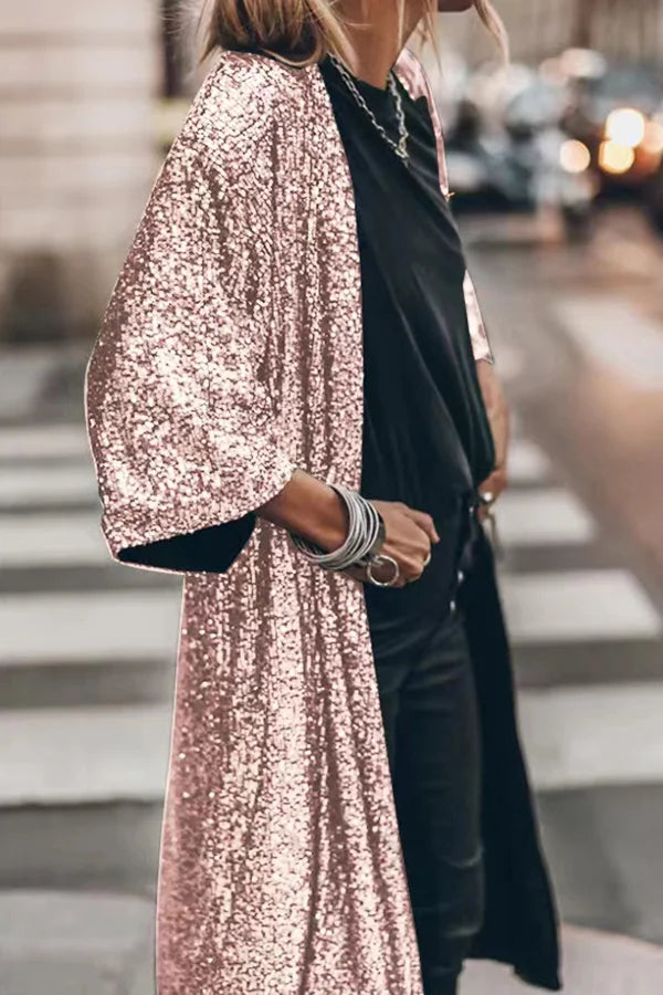 W&W Mode | Stilvoller Glitter Cardigan