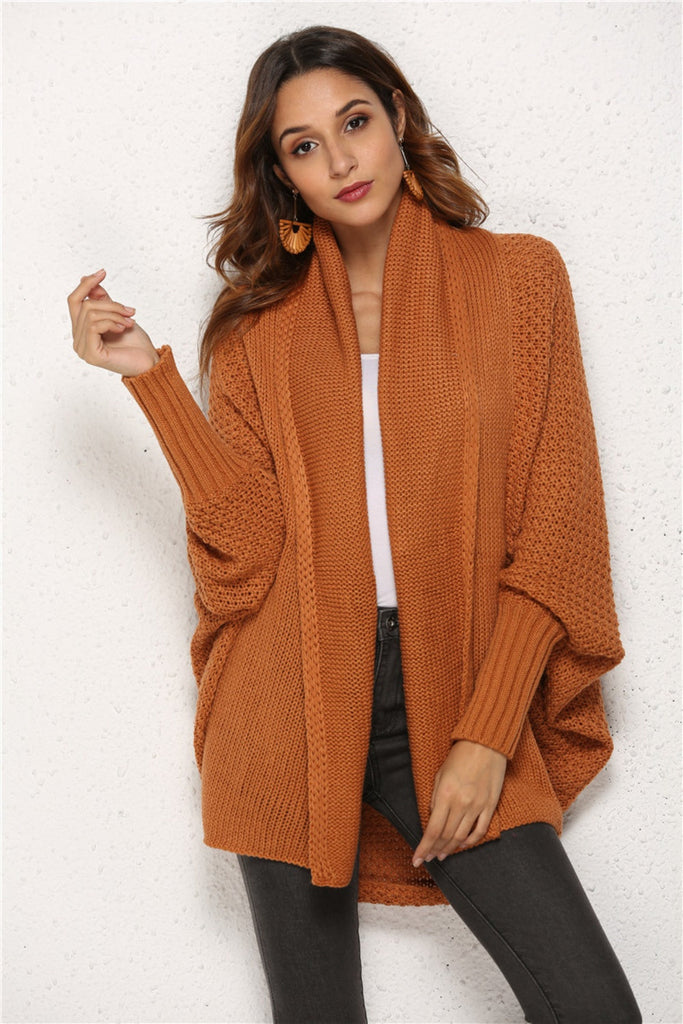 WW | Engel Flügel Offene Front Fledermausärmel Cardigan