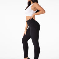 WW | Stramme Schwarze Leggings mit Hohem Bund