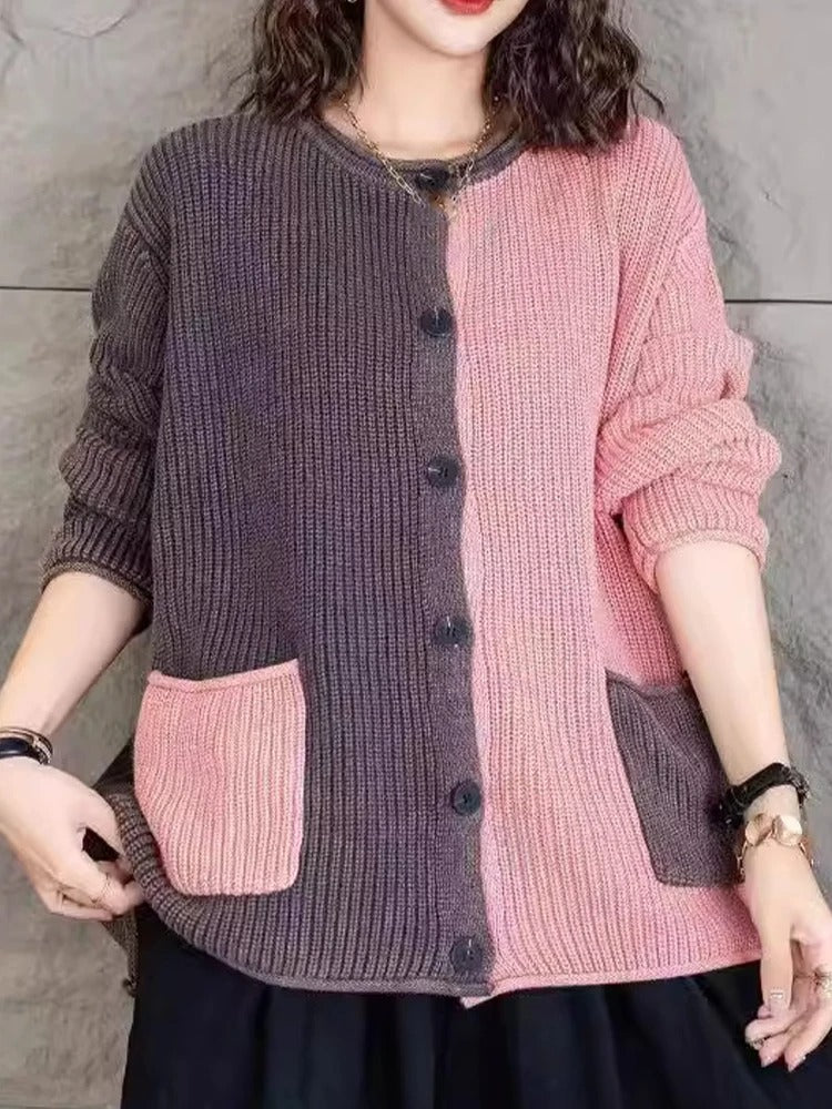 WW | Oversize Strickjacke mit Farbverlauf