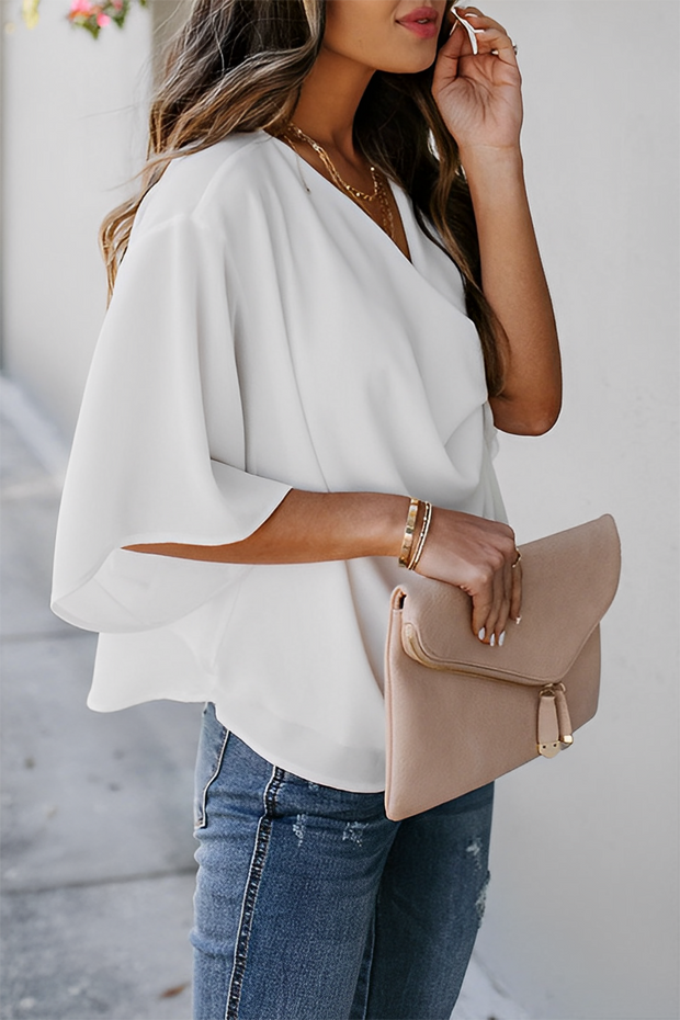 WW | Damen Sommer Chiffon Bluse