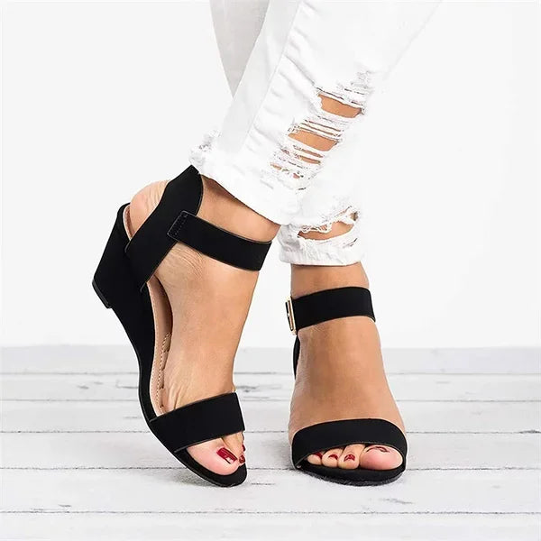 W&W Mode Orthopädische Keilsandalen