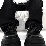 WW | Moderne Lederschuhe Mit Dicker Sohle