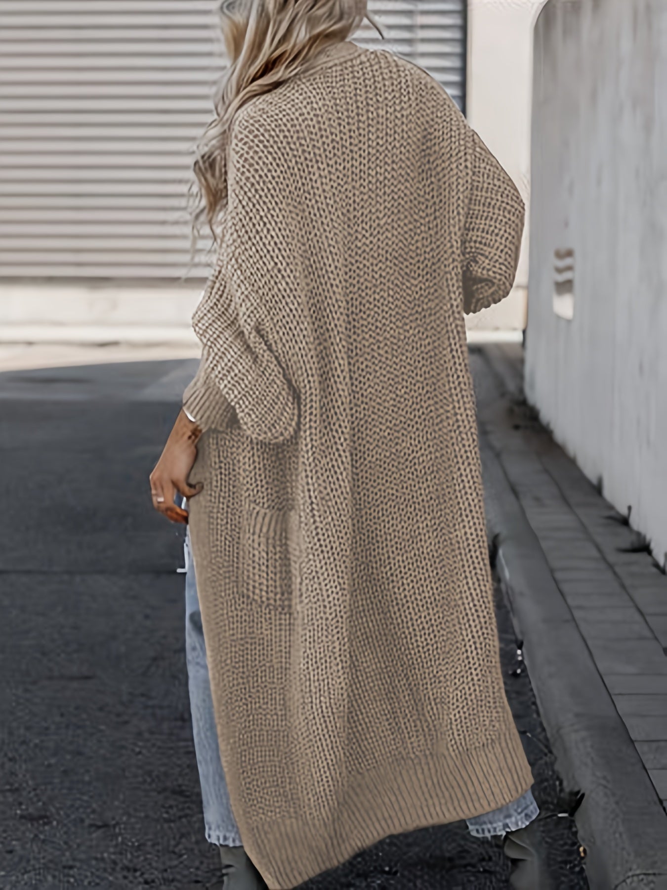 WW Strickcardigan Aus Wolle Mit Taschen Für Damen | Perfekt Für Den Alltag