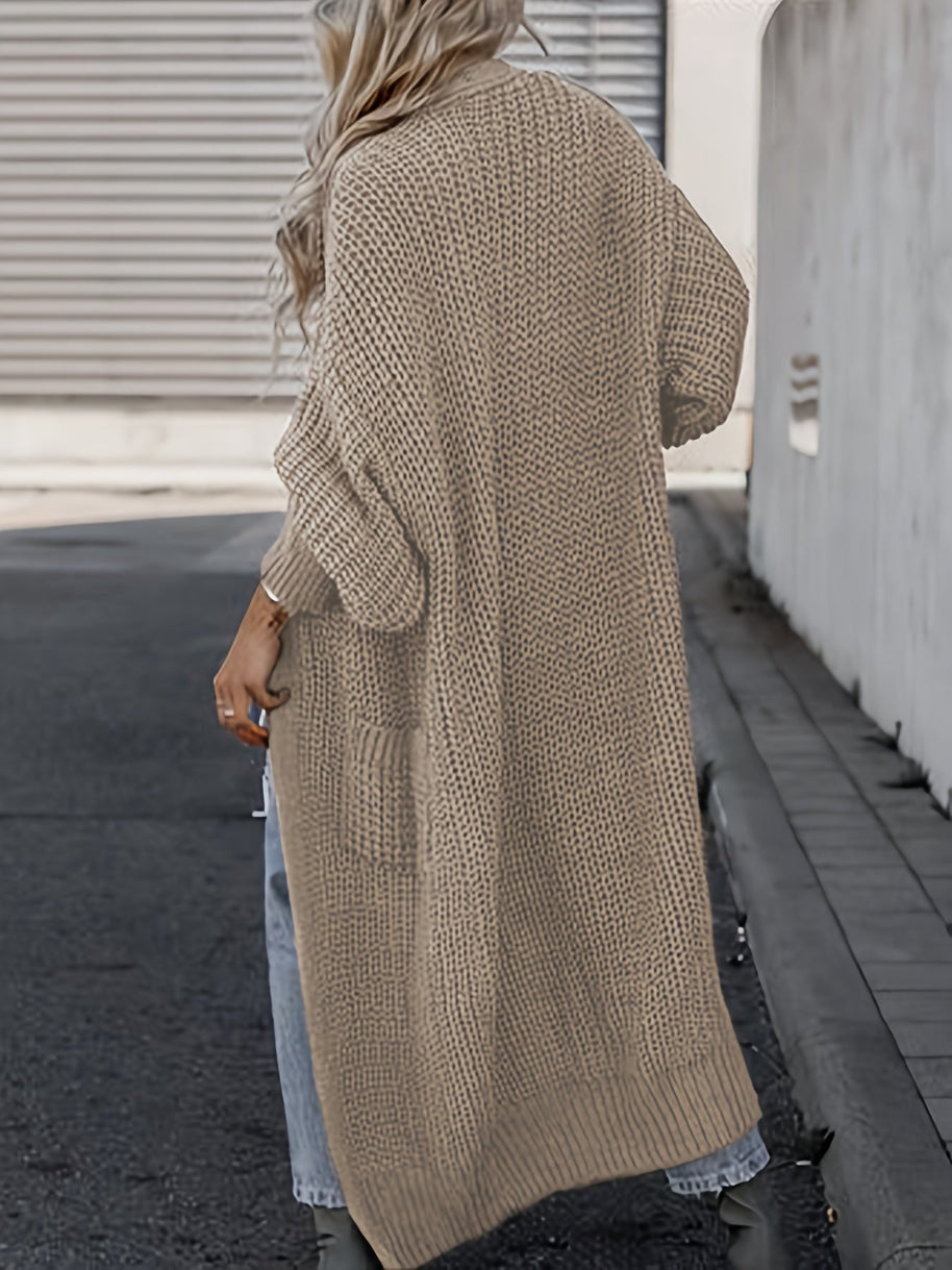 WW Strickcardigan Aus Wolle Mit Taschen Für Damen | Perfekt Für Den Alltag