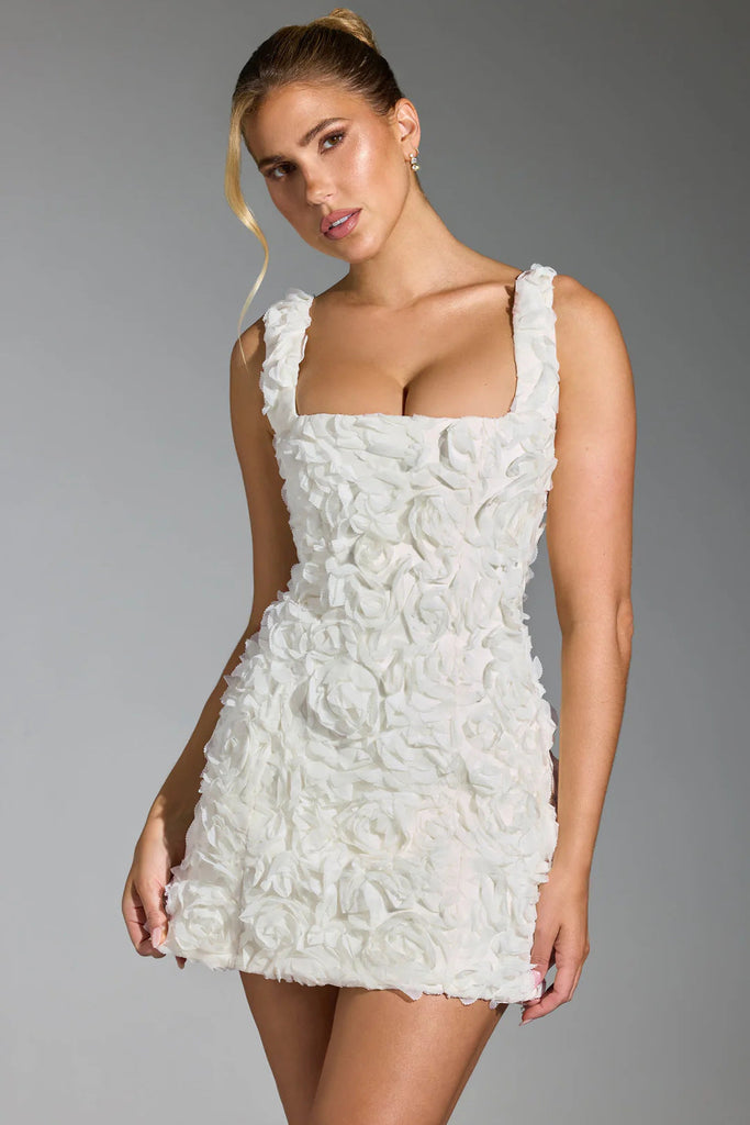 WW | Kragenblumen Slim Fashion Ärmelloses Trägerkleid