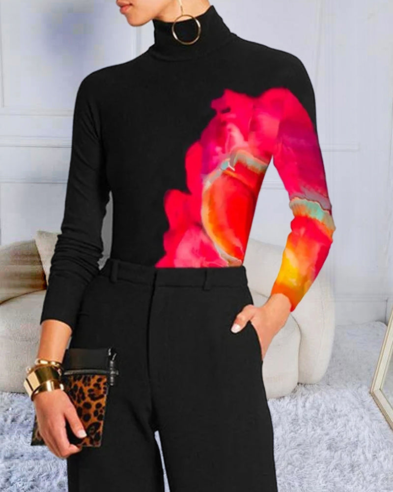 WW | T Shirt mit Stehkragen