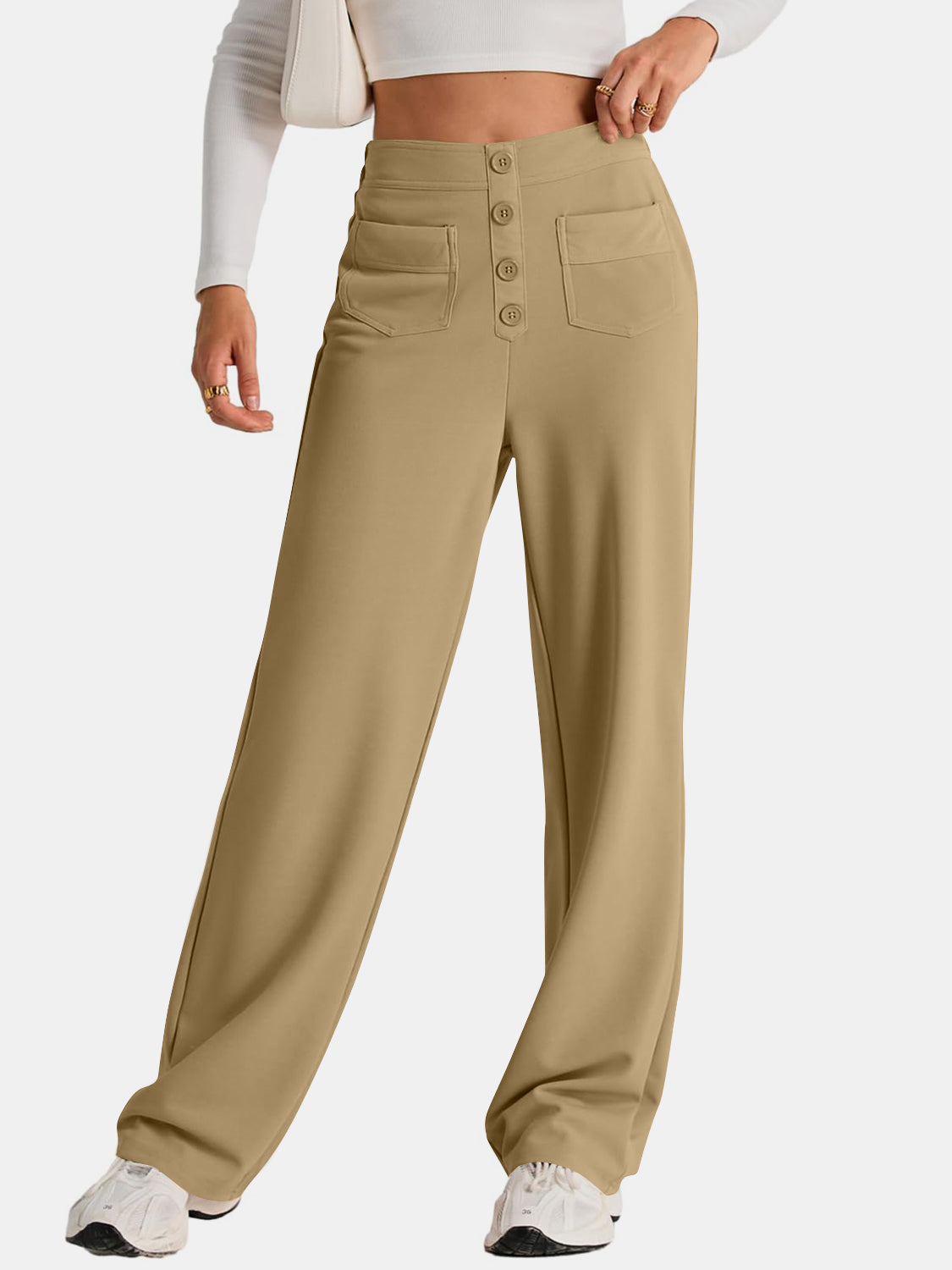 WW | Taille Weite Hose Mit Taschen Elegant Und Komfortabel