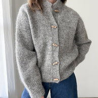 WW | Graue Strickjacke mit Knöpfen