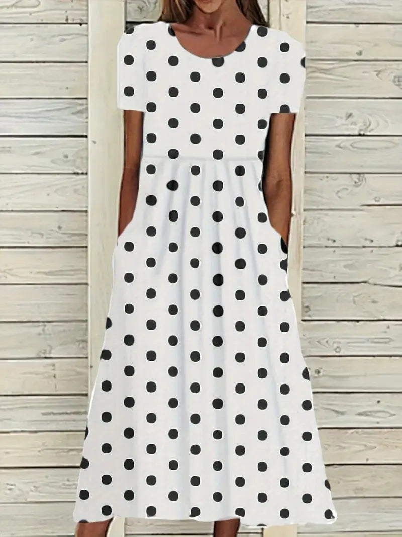 WW | Midi Kleid mit Polka Dots für Frühling/Sommer