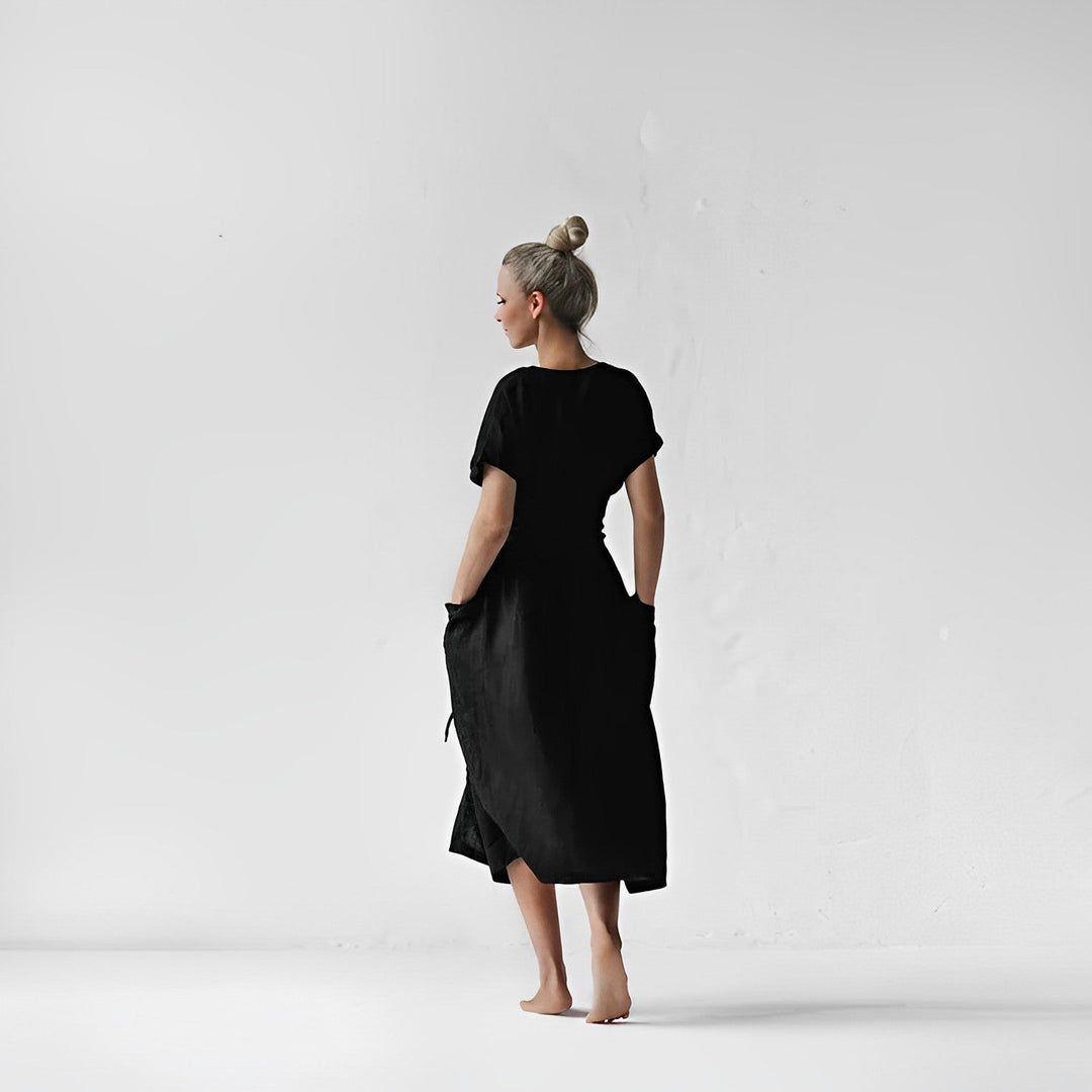W&W Mode - Strickkleid mit Schnürung und Taschen