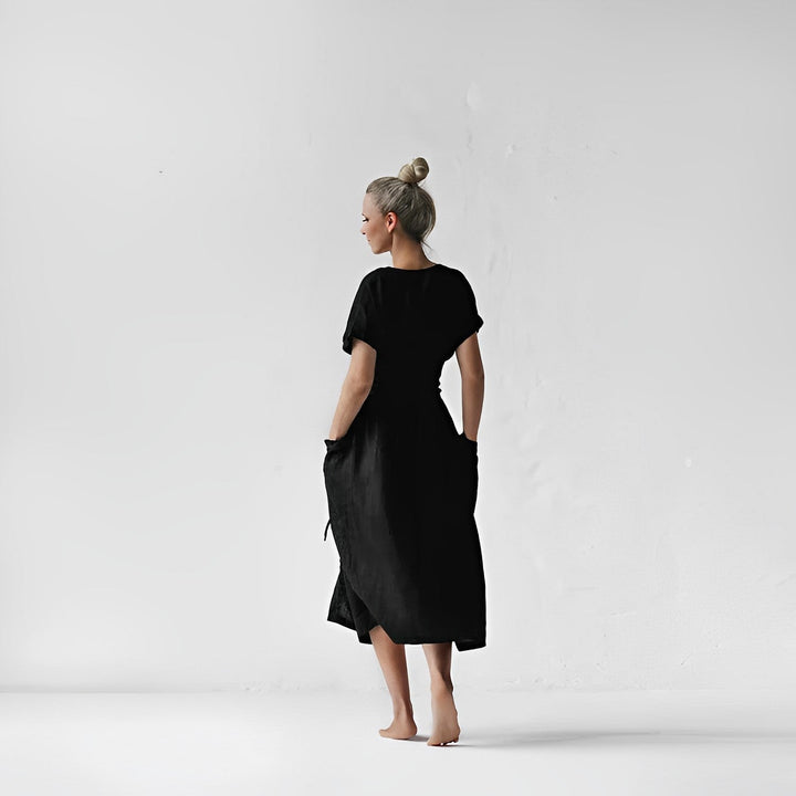 W&W Mode - Strickkleid mit Schnürung und Taschen