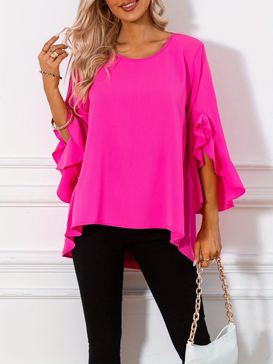 WW | Bluse Mit Rundhalsausschnitt Für Den Frühling