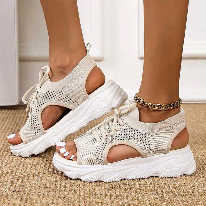 W&W Mode | Orthopädische Plateausandalen